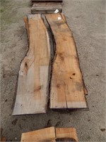 Cherry live edge slabs; most are 7 1/2-8 1/2' L; 1