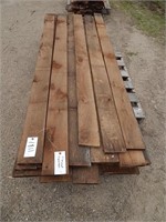 Pallet of Walnut boards; most are 7' plus long; 1"