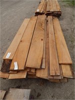 Large pallet of Cherry boards; most are 6-7' L; mo