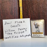 2001 Fleer Greats, William Perry Autograph