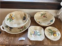 Ceramic Fruit Bowls and Tray