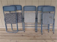 F1) Lot of (5) Cosco Folding Chairs, great for