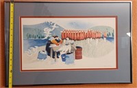 Framed Alaskan Art & Book