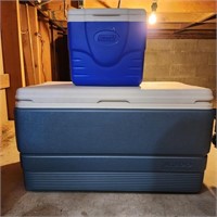 Large Igloo & Small Coleman Coolers
