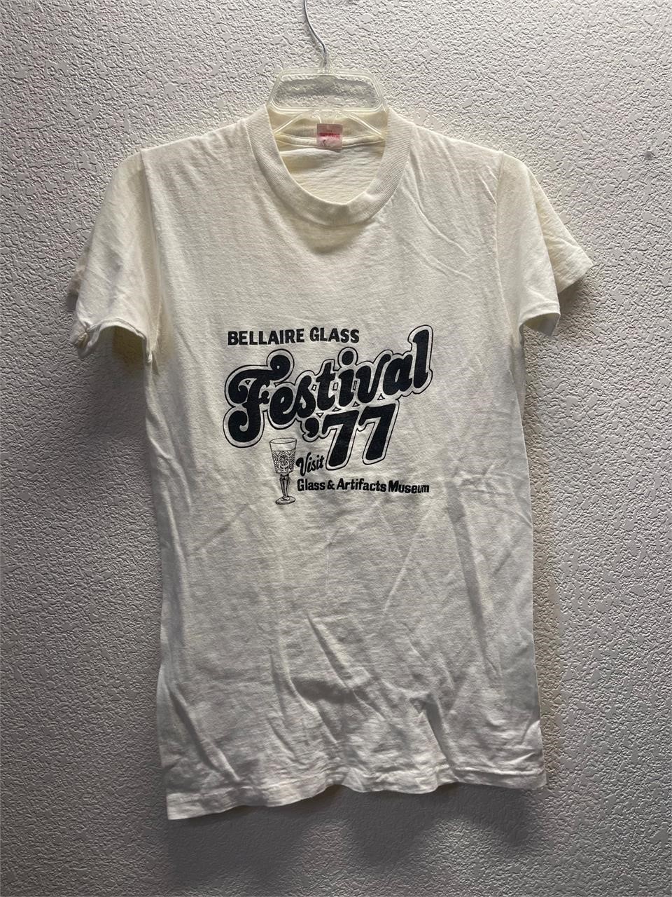 Vintage Bellaire Glass Festival 1977 Shirt