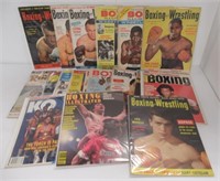 (18) Piece Lot of Vintage Boxing and Wrestling