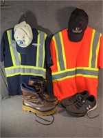 Men's Large Reflective Safety Gear, Size 8 Oil