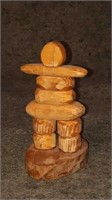 Wood Inukshuk figurine handcrafted in Golden BC 4