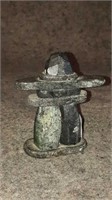 Stone Inukshuk figurine 4 inch by 4.5 inch by 1.5