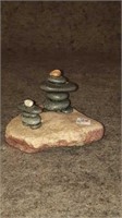 stone Olympic Inukshuks made 5 inches by 6 inch