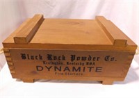 Black Rock Powder Co. dynamite wooden shipping