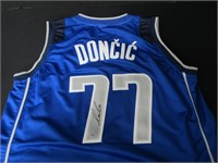 Luka Doncic Signed Jersey COA Pros