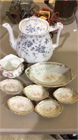 Group of 8 antique pieces of china, includes a 6
