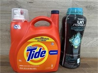 Tide 152 loads and 34 oz downy unstoppable