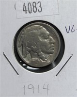 1914 Buffalo Nickel VG8 Condition