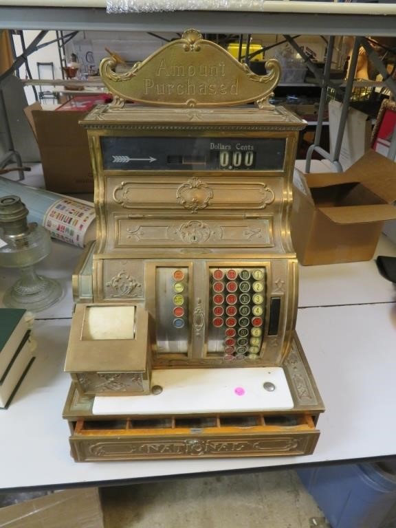 NO SHIPPING - Antique National Cash Register