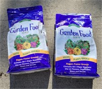 Garden food fertilizer. Two 6.75 lb bags. One