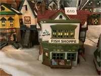 Dickens Village Dept 56 Mermaid Fish Shoppe