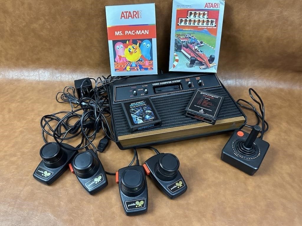 Vintage Atari System and Games