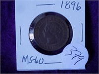 1896 Large Cent MS60