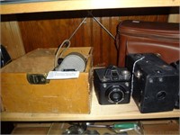 Kodak Tourist Camera, Revere 8 Movie Camera, & Col