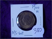 1900H Large Cent MS 62