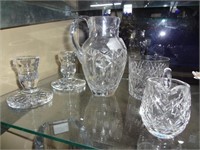 Crystal  Pcs Inc Waterford - Pitchers Candlesticks