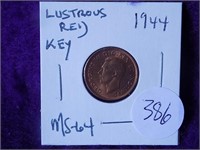 1944 Small Cent MS64 KEYDATE Books $180