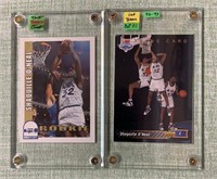(2) Shaquille O’Neal Rookie & Trade Cards