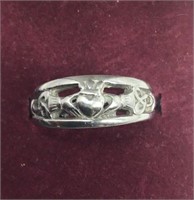OF) STAINLESS STEEL RING, SIZE 8