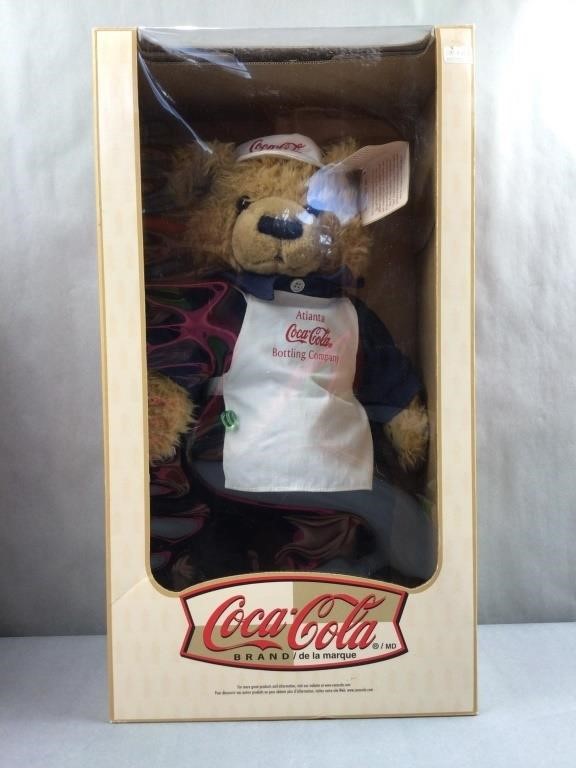 Coca Cola Atlanta bottling company plush bear