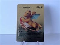 Pokemon Card Rare Gold Dragonite V