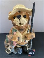 Fishing Bear Figurine 12"T