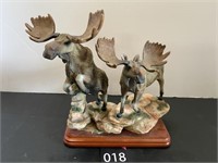Bull Moose Figurine 7"H