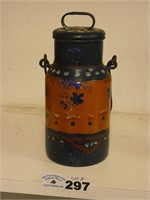 Blue Agate Milk Can, Painted Over