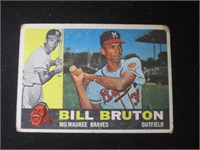 1960 TOPPS #37 BILL BRUTON BRAVES VINTAGE