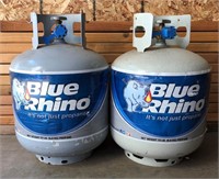 (2) Blue Rhino Propane Tanks