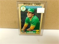 1987 TOPPS JOSE CANSECO ROOKIE CUP CARD