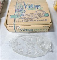 Anchor Hocking Vintage Snack set, 8 pc,