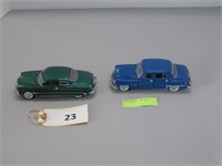 Blue Franklin Mint & Green Hudson Hornet