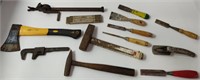 Assorted Tools incl Vintage Metal Oil Spout