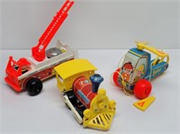 (3) 1960's-1970 Fisher Price Toys