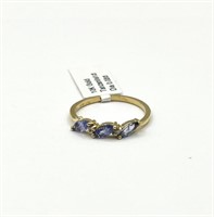 10KT Yellow Gold Natural Tanzanite (1ct) With