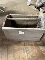 Wooden utility box with handle