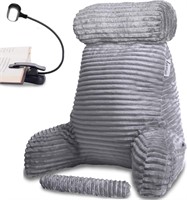 Homie Reading Pillow  Large  Gray with Light