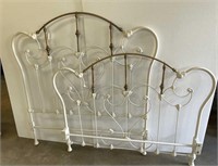 Antique brass and iron bed
