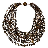 20" Multi Strand Tiger Eye Necklace