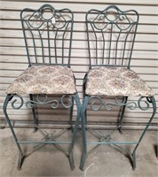 MA- Pair Of Metal Barstools