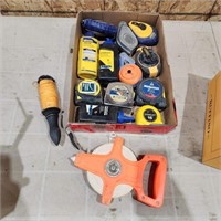Assorted Tape Measures  & Chalk Lines
