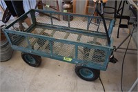 4-Wheel garden cart, sides fold down